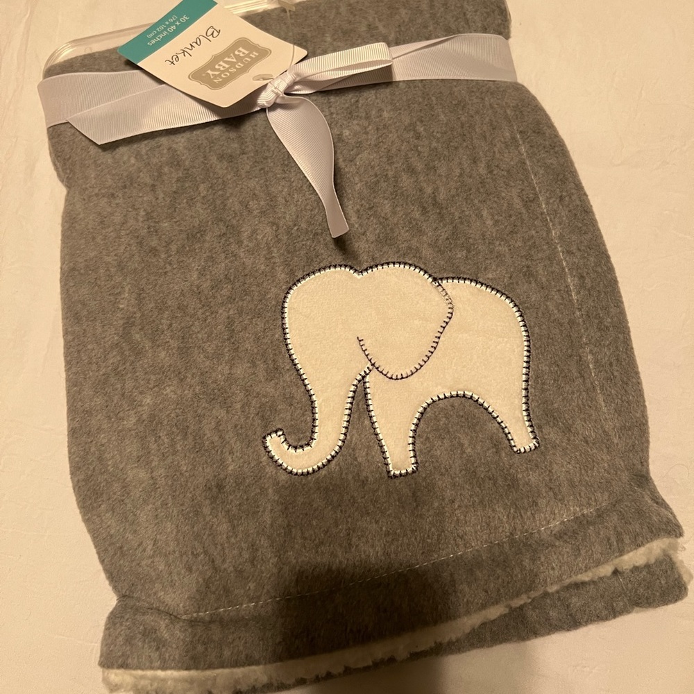 Elephant plush blanket and matching blankets